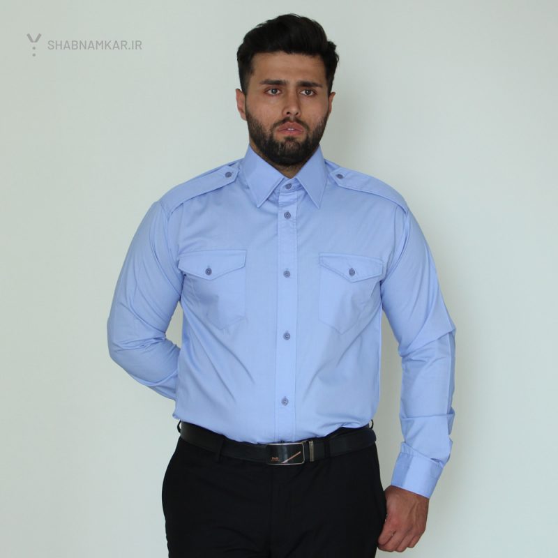 پیراهن ساده تشریفات آبی روشن شبنم