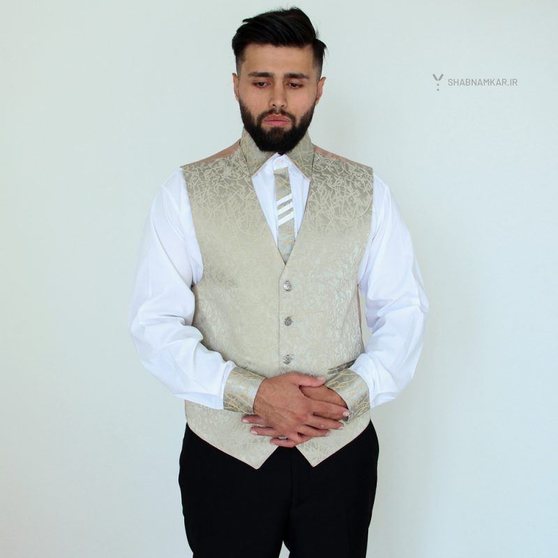 جلیقه فرم رستورانی زیتونی شبنم